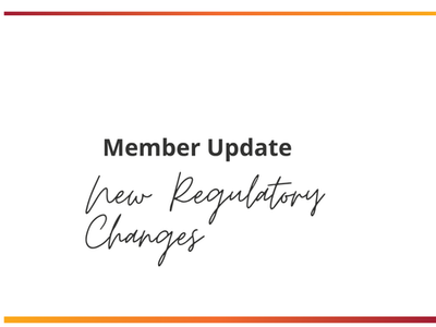Member Regulatory Update